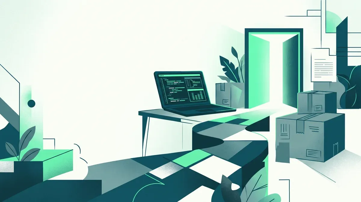 Reconversion développeur web : ordinateur portable affichant du code et une maquette