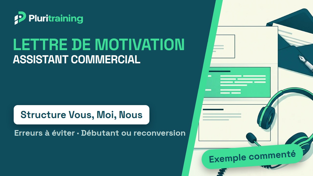 Lettre de motivation assistant commercial : structure, erreurs et exemple commenté